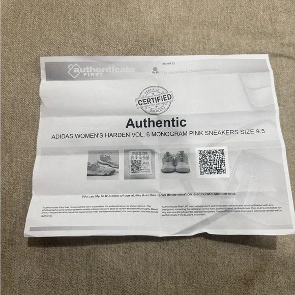 adidas Pink Athletic basketball  Shoes Adidas Harden Vol. 6 'Monogram size 9.5 - Picture 15 of 15